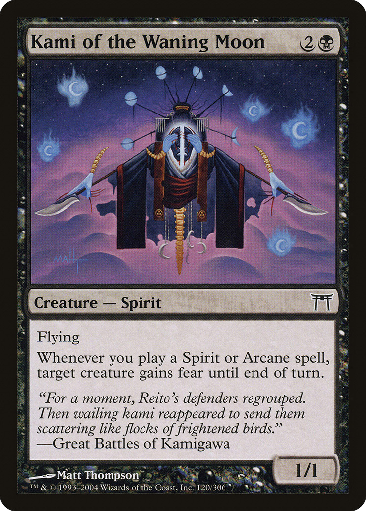 Kami of the Waning Moon (CHK-120) [Champions of Kamigawa] MTG Single Wizards of the Coast