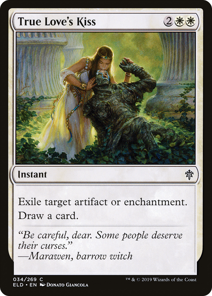 True Love's Kiss (ELD-034) [Throne of Eldraine] Foil MTG Single Wizards of the Coast