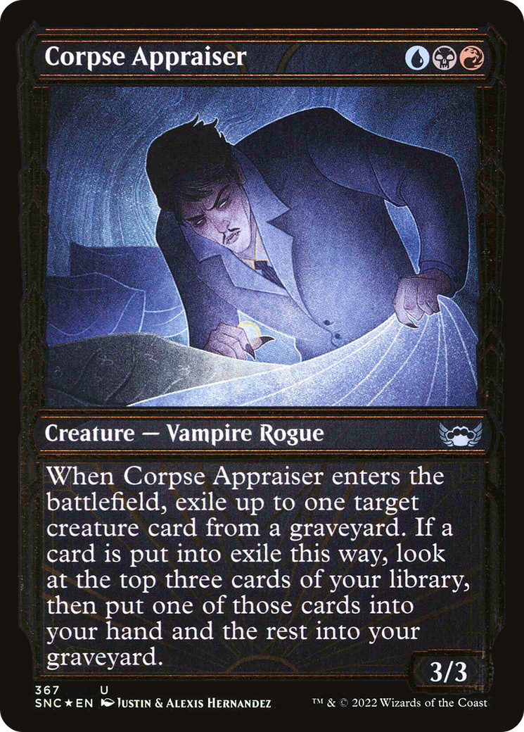 Corpse Appraiser (Gilded Foil) (SNC-367) [Streets of New Capenna] (Showcase) Foil MTG Single Wizards of the Coast
