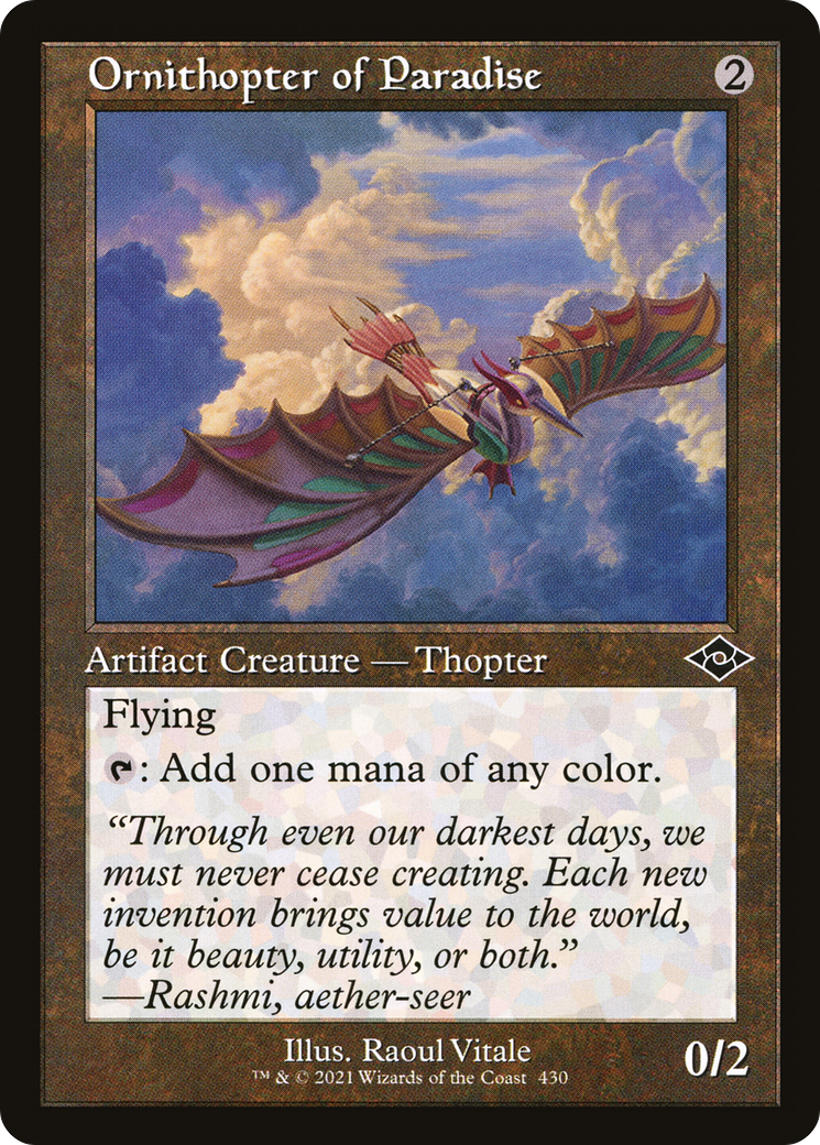 Ornithopter of Paradise (MH2-430) [Modern Horizons 2] MTG Single Modern Horizons 2