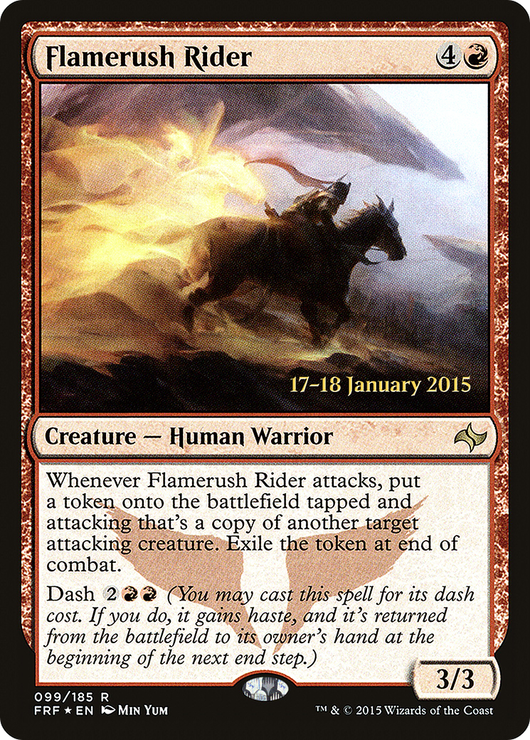 Flamerush Rider (PRE-099) [Fate Reforged Promos] Foil MTG Single Wizards of the Coast