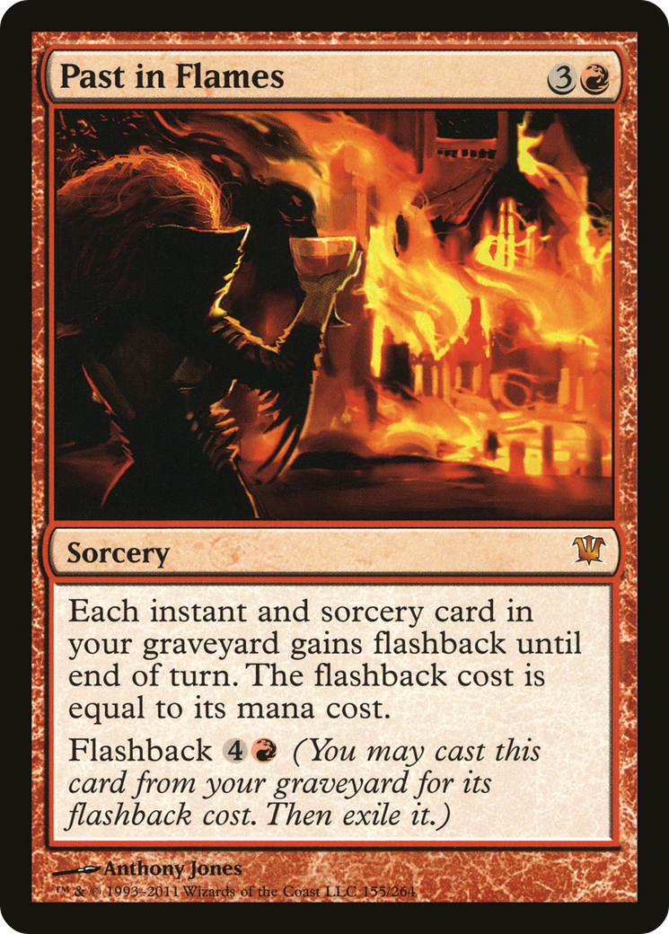 Past in Flames (ISD-155) [Innistrad] Foil MTG Single Wizards of the Coast