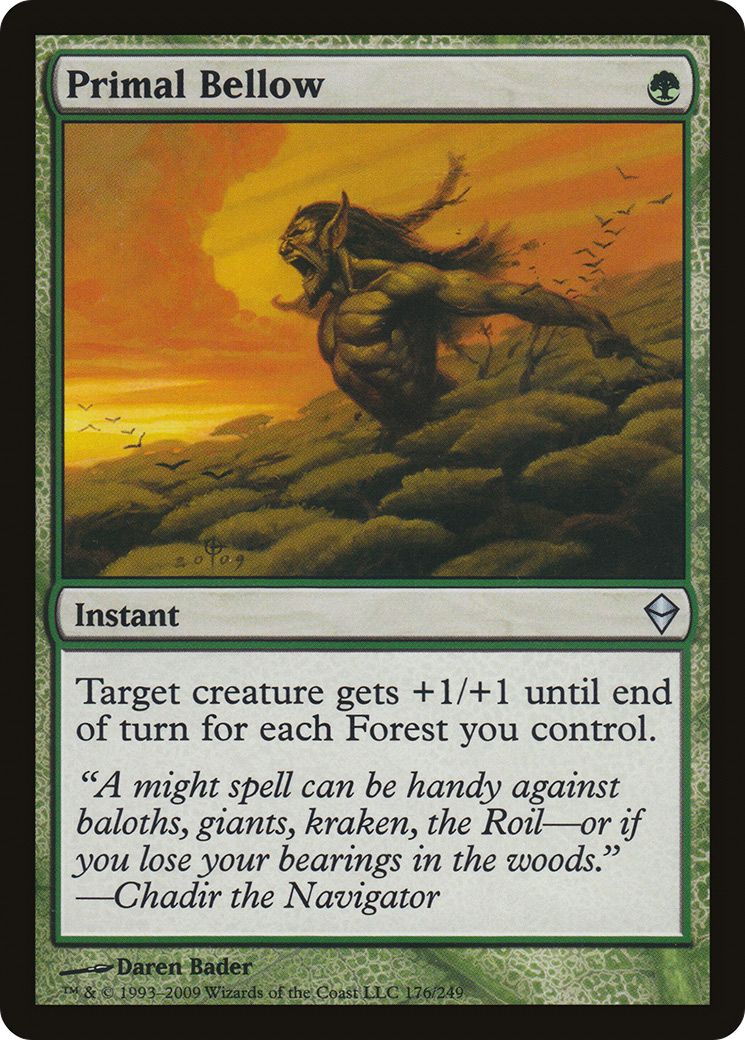 Primal Bellow (ZEN-176) [Zendikar] Foil MTG Single Wizards of the Coast