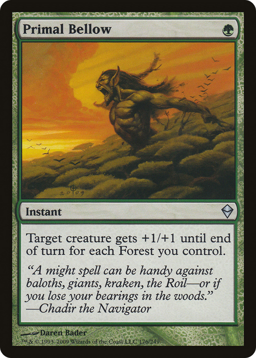 Primal Bellow (ZEN-176) [Zendikar] Foil MTG Single Wizards of the Coast