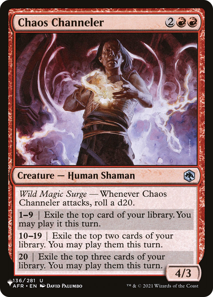 Chaos Channeler (LIST-AFR-136) [Mystery Booster] The List MTG Single Wizards of the Coast
