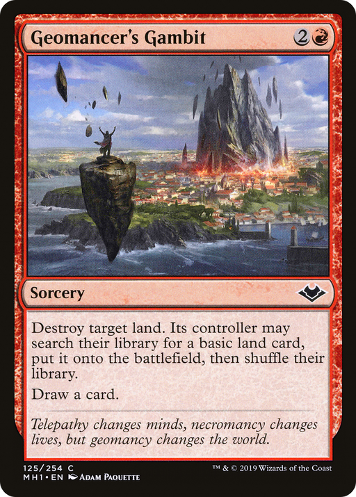 Geomancer's Gambit (MH1-125) [Modern Horizons] Foil MTG Single Modern Horizons