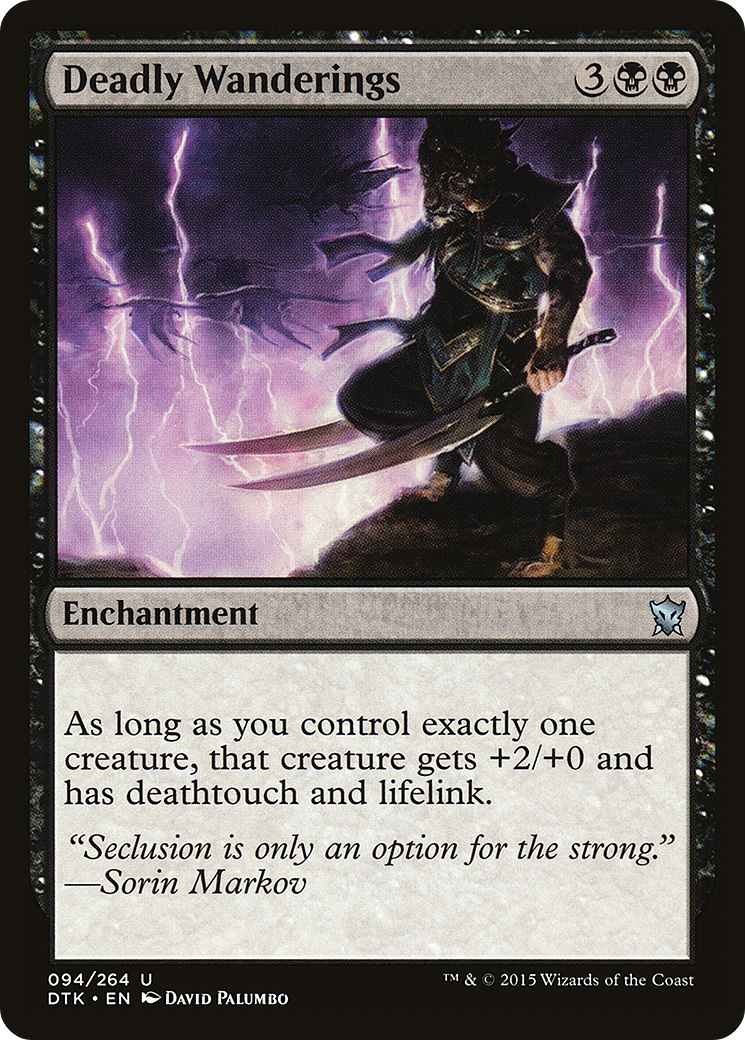 Deadly Wanderings (DTK-094) [Dragons of Tarkir] Foil MTG Single Wizards of the Coast