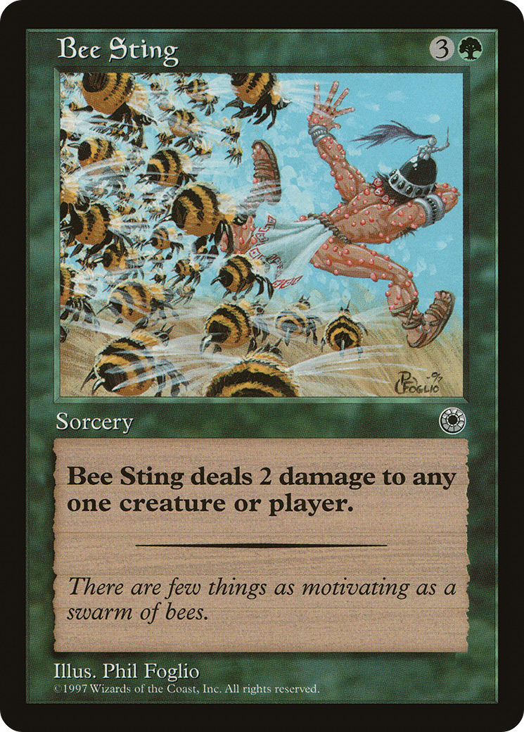 Bee Sting (POR-) [Misc] Portal MTG Single Wizards of the Coast
