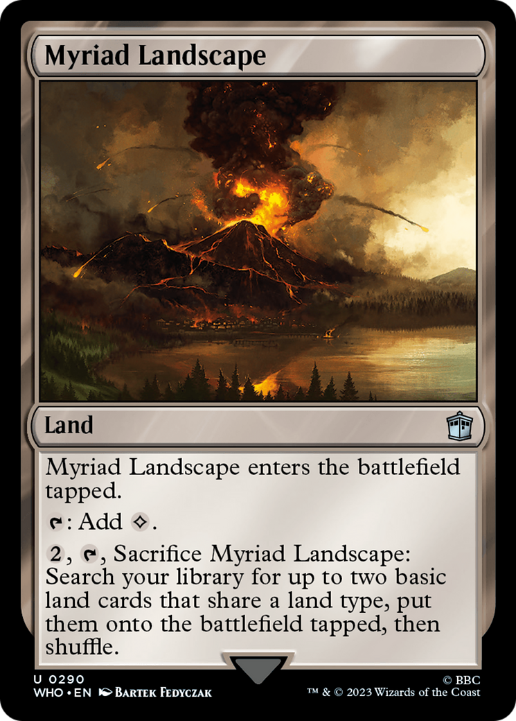 Myriad Landscape (WHO-290) [Doctor Who] MTG Single Wizards of the Coast