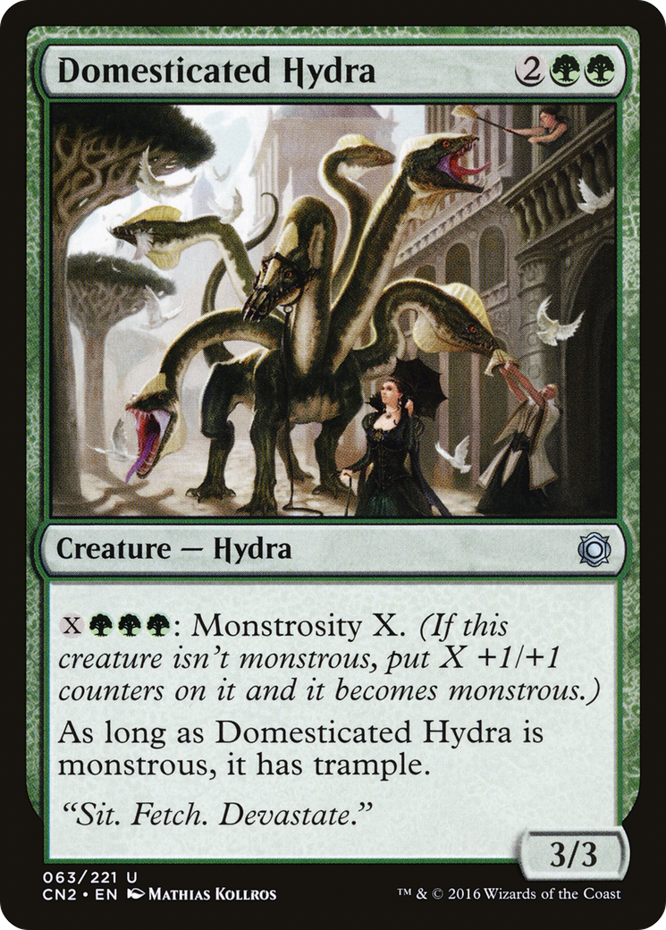 Domesticated Hydra (CN2-063) [Conspiracy: Take the Crown] Foil MTG Single Wizards of the Coast