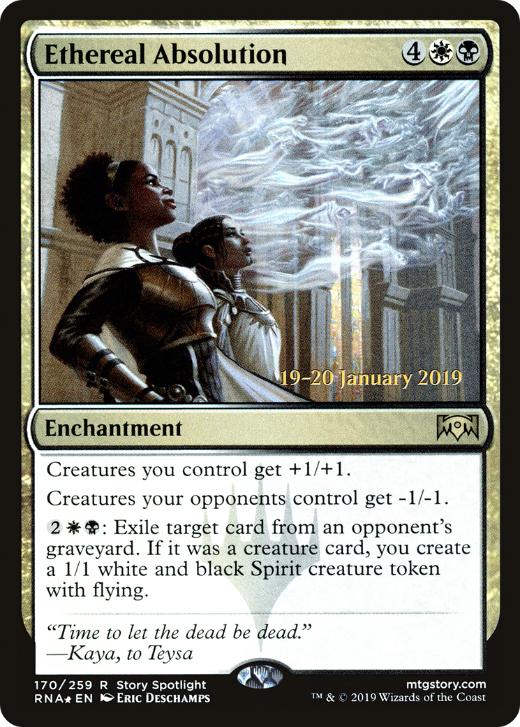 Ethereal Absolution (PRE-170) [Ravnica Allegiance Promos] Foil MTG Single Wizards of the Coast