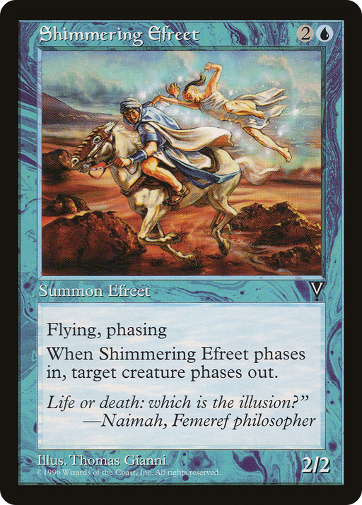 Shimmering Efreet (VIS-042) [Visions] MTG Single Wizards of the Coast