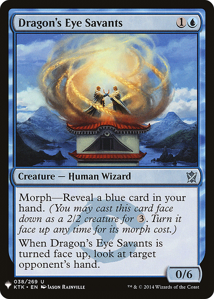 Dragon's Eye Savants (LIST-KTK-38) [Mystery Booster] The List MTG Single Wizards of the Coast