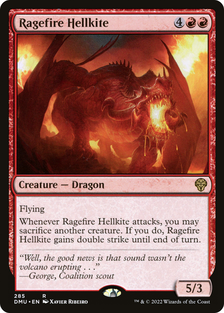 Ragefire Hellkite (DMU-285) [Dominaria United] MTG Single Wizards of the Coast