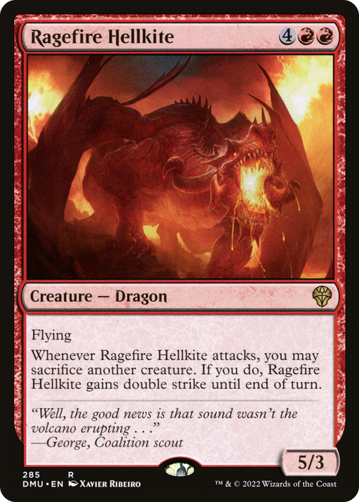 Ragefire Hellkite (DMU-285) [Dominaria United] MTG Single Wizards of the Coast