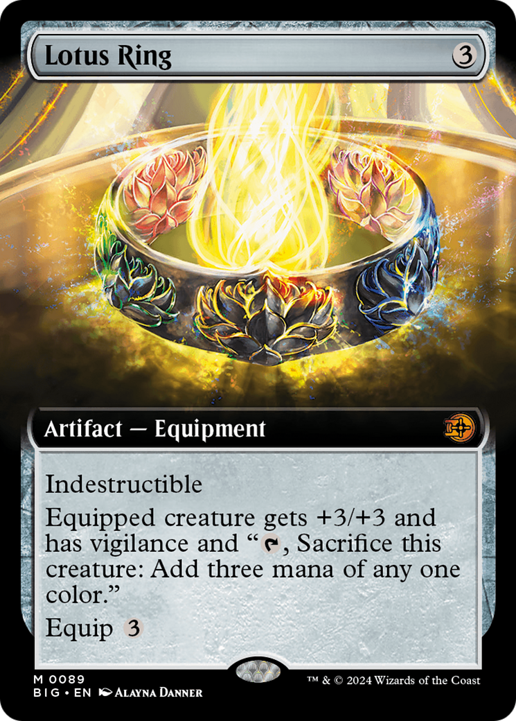 Lotus Ring (BIG-089) [The Big Score] (Extended Art) Foil MTG Single Wizards of the Coast