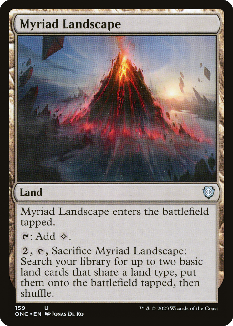 Myriad Landscape (ONC-159) [Phyrexia: All Will Be One Commander] MTG Single Wizards of the Coast