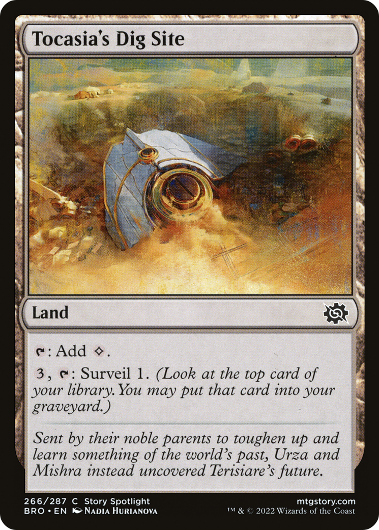 Tocasia's Dig Site (BRO-266) [The Brothers' War] Foil MTG Single Wizards of the Coast