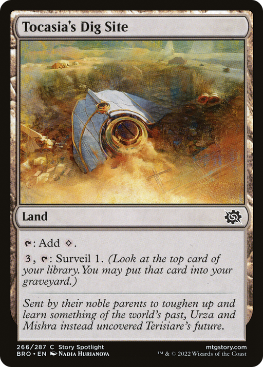 Tocasia's Dig Site (BRO-266) [The Brothers' War] Foil MTG Single Wizards of the Coast