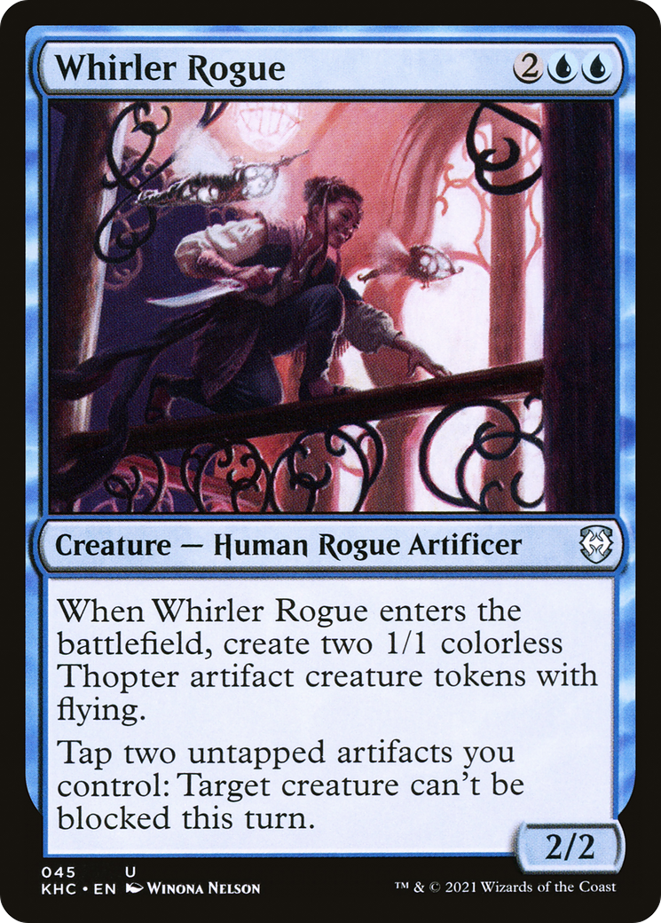 Whirler Rogue (KHC-045) [Kaldheim Commander] MTG Single Wizards of the Coast
