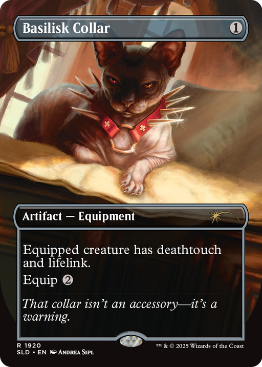 Basilisk Collar (1920) (SLD-1920) [Secret Lair] Drop (Borderless) MTG Single Wizards of the Coast