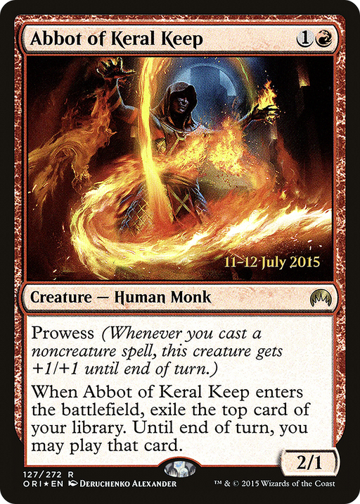 Abbot of Keral Keep (PRE-127) [Magic Origins Promos] Foil MTG Single Wizards of the Coast