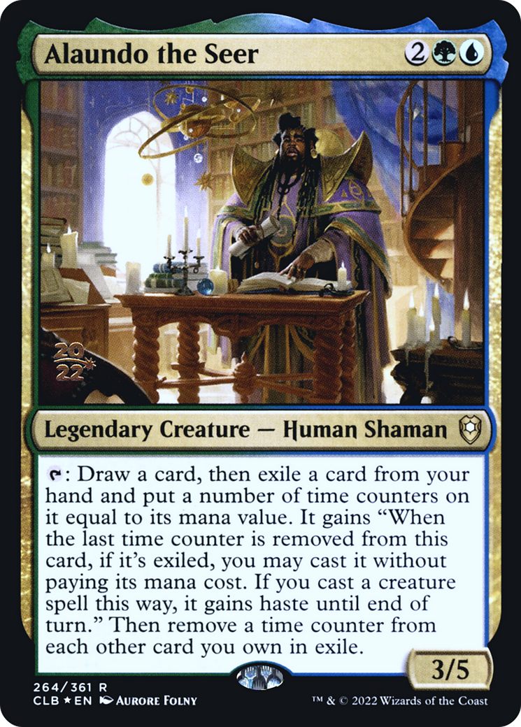 Alaundo the Seer (PRE-264S) [Battle for Baldur's Gate Promos] Foil MTG Single Wizards of the Coast