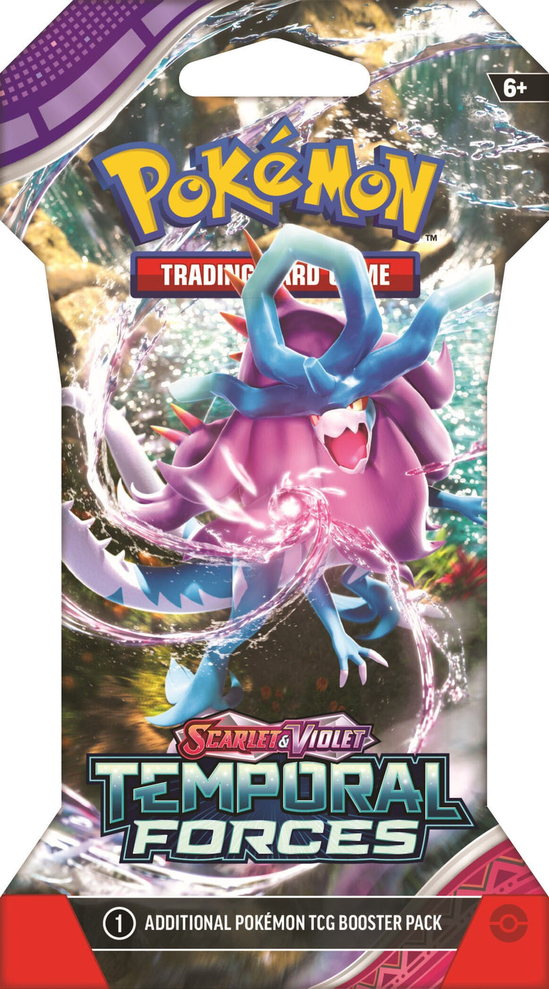 Pokémon Scarlet & Violet: Temporal Forces - Sleeved Booster Pack Pokemon Sealed Pokémon
