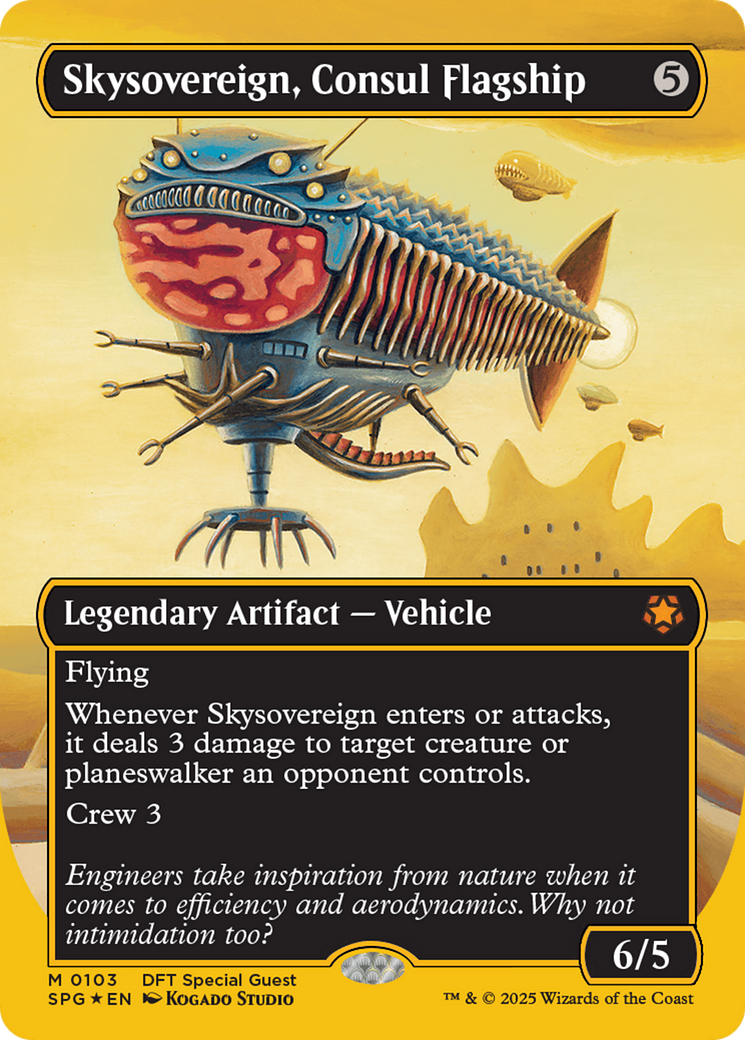 Skysovereign, Consul Flagship (SPG-103) [Special Guests] (Borderless) Foil MTG Single Wizards of the Coast