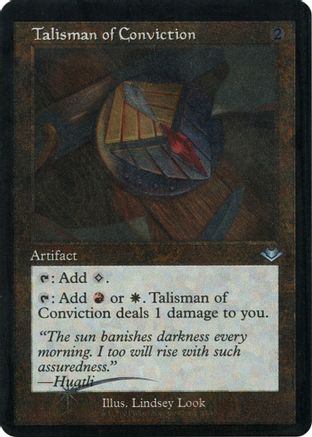 Talisman of Conviction (Foil Etched) (MH1-033) [Modern Horizons] Foil MTG Single Modern Horizons