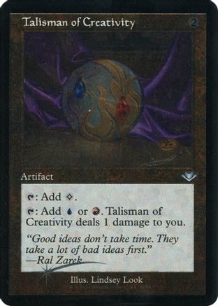 Talisman of Creativity (Foil Etched) (MH1-034) [Modern Horizons] Foil MTG Single Modern Horizons