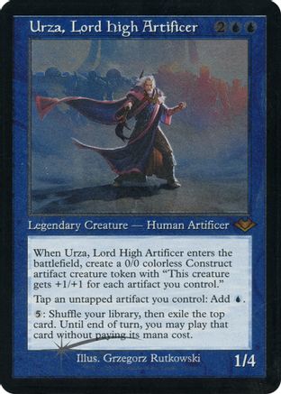 Urza, Lord High Artificer (Foil Etched) (MH1-011) [Modern Horizons] Foil MTG Single Modern Horizons