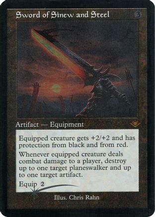 Sword of Sinew and Steel (Foil Etched) (MH1-031) [Modern Horizons] Foil MTG Single Modern Horizons