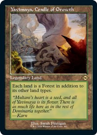 Yavimaya, Cradle of Growth (Foil Etched) (MH2-441) [Modern Horizons 2] Foil MTG Single Wizards of the Coast