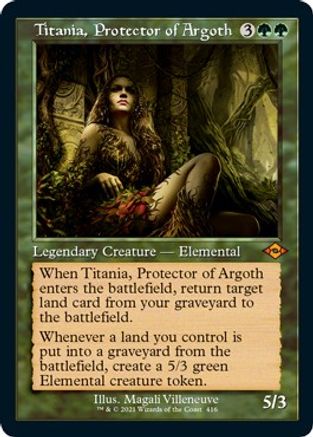 Titania, Protector of Argoth (Foil Etched) (MH2-416) [Modern Horizons 2] Foil MTG Single Wizards of the Coast