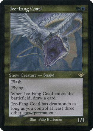 Ice-Fang Coatl (Foil Etched) (MH1-027) [Modern Horizons] Foil MTG Single Modern Horizons