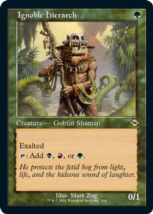 Ignoble Hierarch (Foil Etched) (MH2-414) [Modern Horizons 2] Foil MTG Single Wizards of the Coast
