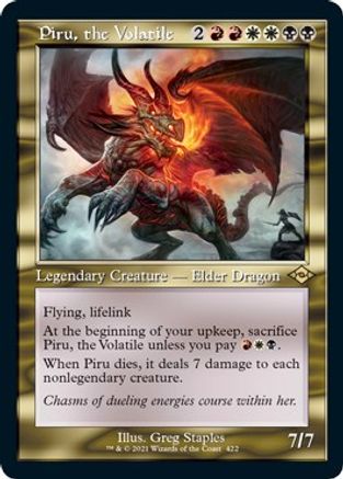Piru, the Volatile (Foil Etched) (MH2-422) [Modern Horizons 2] Foil MTG Single Wizards of the Coast
