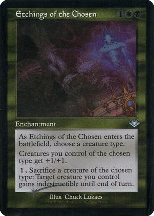 Etchings of the Chosen (Foil Etched) (MH1-025) [Modern Horizons] Foil MTG Single Wizards of the Coast
