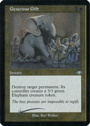 Generous Gift (Foil Etched) (MH1-002) [Modern Horizons] Foil MTG Single Modern Horizons