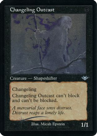 Changeling Outcast (Foil Etched) (MH1-012) [Modern Horizons] Foil MTG Single Wizards of the Coast