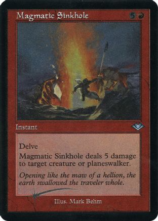 Magmatic Sinkhole (Foil Etched) (MH1-017) [Modern Horizons] Foil MTG Single Modern Horizons