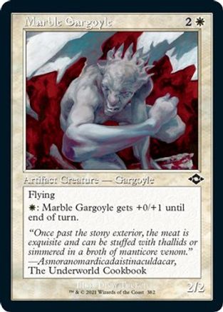 Marble Gargoyle (Foil Etched) (MH2-382) [Modern Horizons 2] Foil MTG Single Wizards of the Coast