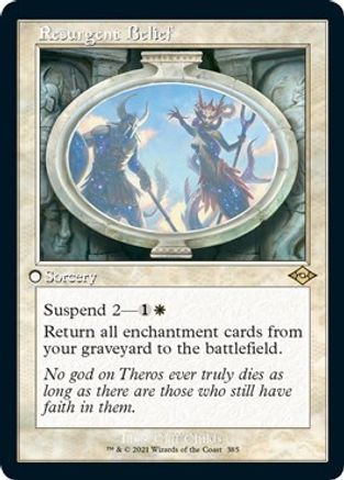 Resurgent Belief (Foil Etched) (MH2-385) [Modern Horizons 2] Foil MTG Single Wizards of the Coast