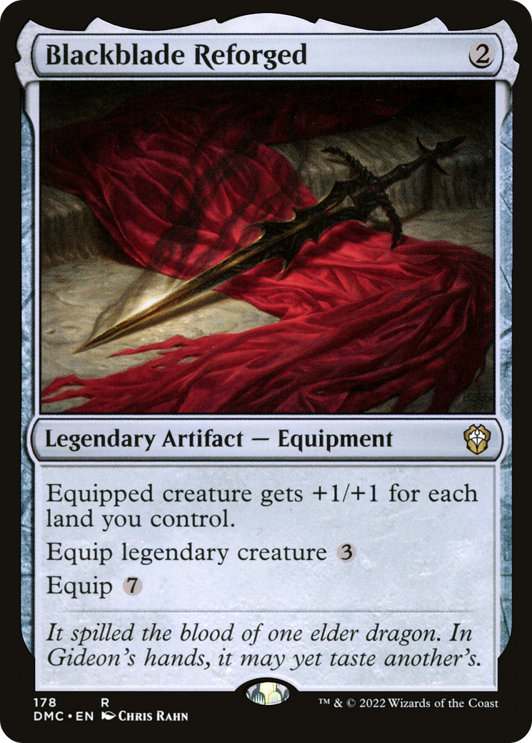 Blackblade Reforged (DMC-178) [Dominaria United Commander] MTG Single Wizards of the Coast