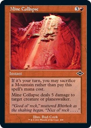 Mine Collapse (Foil Etched) (MH2-408) [Modern Horizons 2] Foil MTG Single Wizards of the Coast