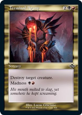 Terminal Agony (Foil Etched) (MH2-424) [Modern Horizons 2] Foil