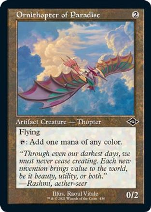 Ornithopter of Paradise (Foil Etched) (MH2-430) [Modern Horizons 2] Foil MTG Single Wizards of the Coast