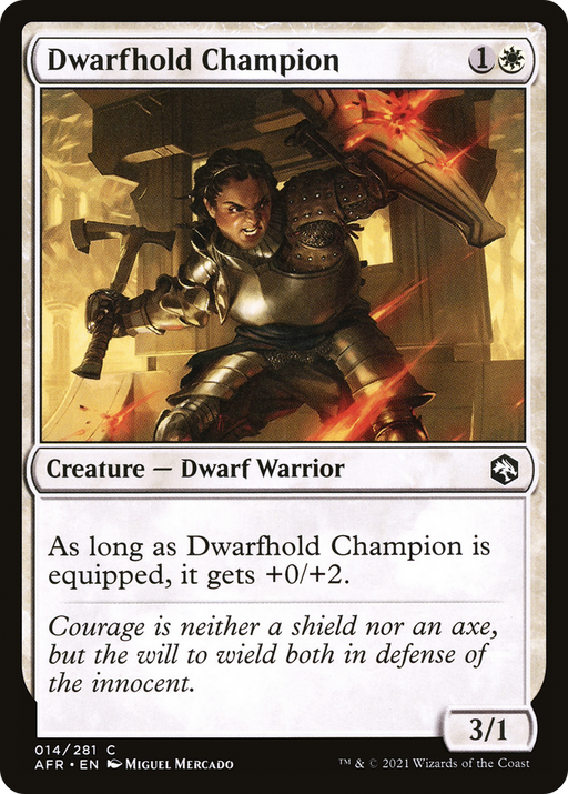 Dwarfhold Champion (AFR-014) [Adventures in the Forgotten Realms] MTG Single Wizards of the Coast