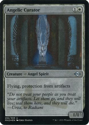 Angelic Curator (Foil Etched) (MH2-262) [Modern Horizons 2] Foil MTG Single Wizards of the Coast